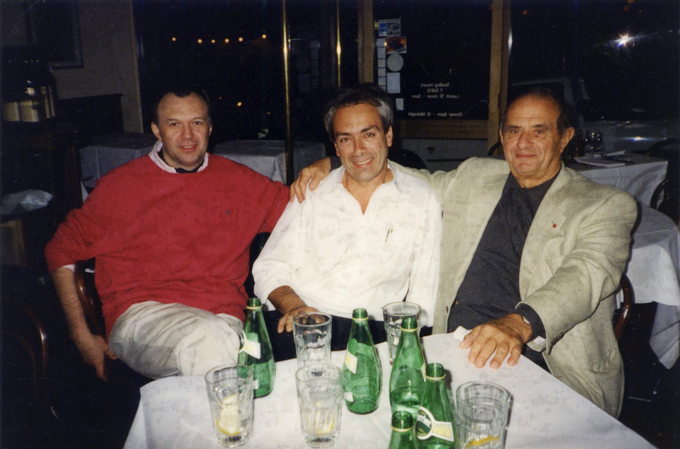 Left to right: Philippe Mouchel, Jean-Paul Prunetti and Paul Bocuse, November 1997
